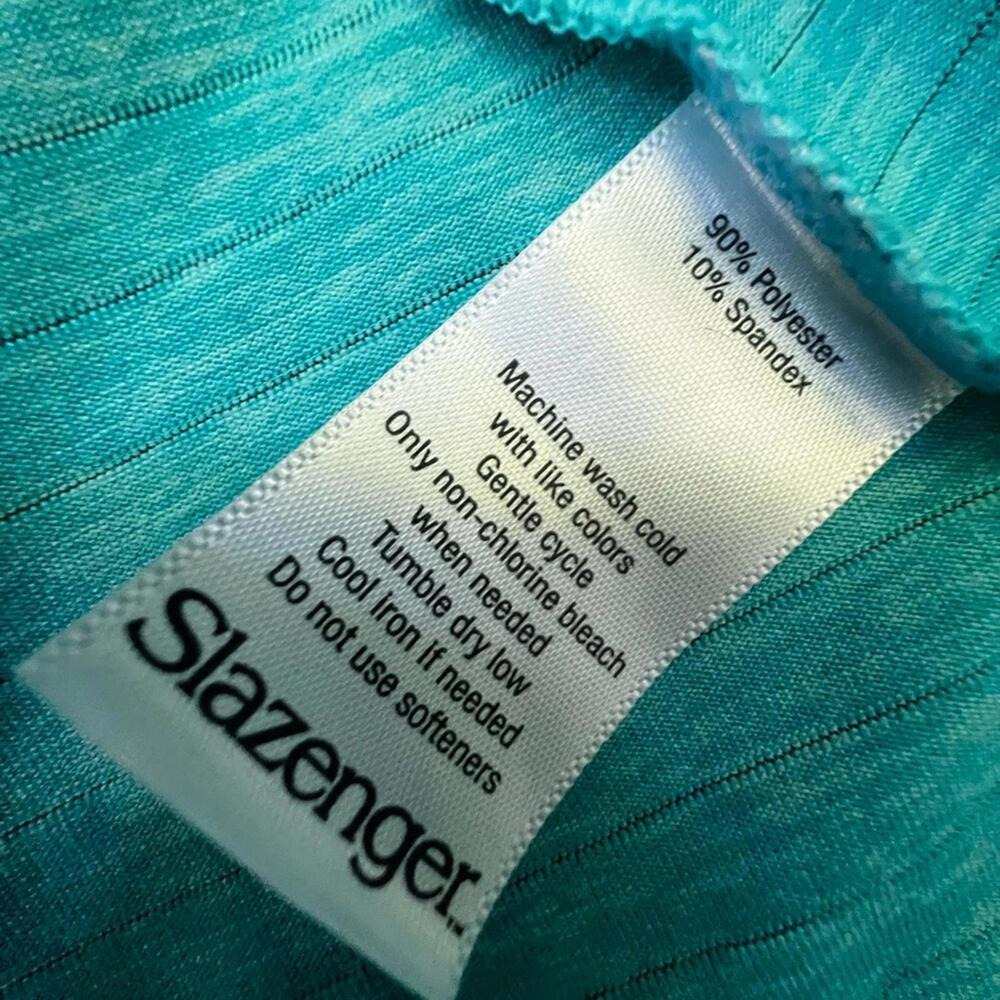 Slazenger Women’s Aqua Golf Quarter Zip Athletic Top Size M - Picture 6 of 8